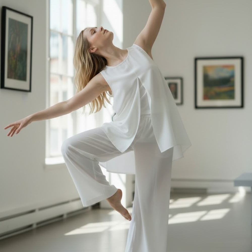 🤍 Curtain Call “Performance” Series – White Contemporary Set 🤍